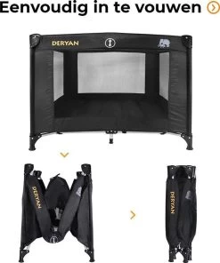 Deryan Kinderbox - Inklapbare Box - 100x100cm - Zwart -Babyproducten Uitverkoop 1003x1200 8