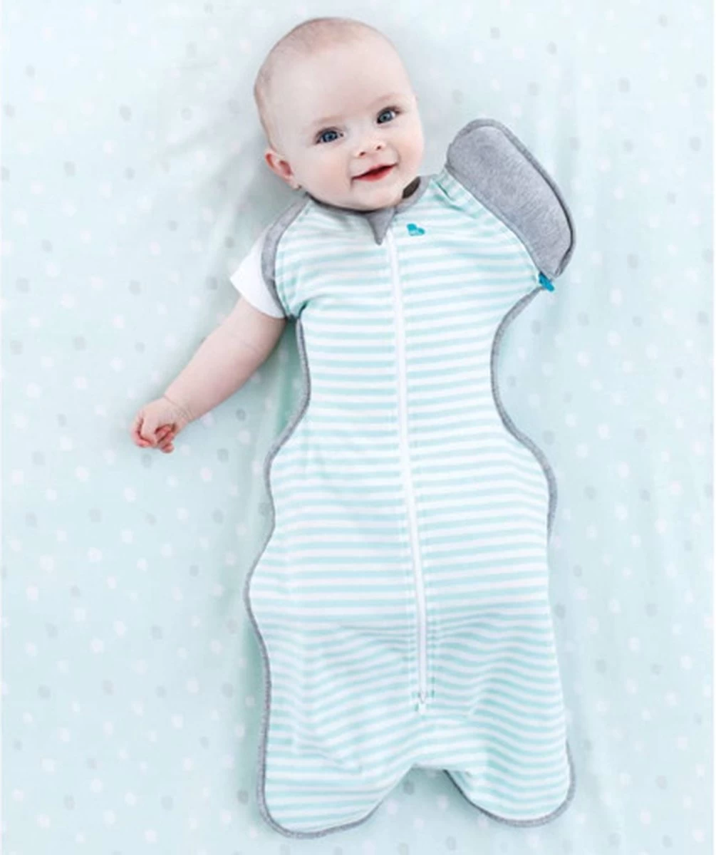 Love To Dream™ Babyslaapzak Swaddle Up™ - Inbakeren Afbouwen - Baby 6-9 Maanden - 8.5-11 Kg - All Season - Mint 3 Love To Dream™ Babyslaapzak Swaddle Up™ - Inbakeren Afbouwen - Baby 6-9 Maanden - 8.5-11 Kg - All Season - Mint - Afbeelding 3