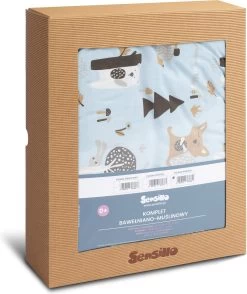 Sensillo Baby Dekbed En Kussen - Cadeau Set - Katoen - Blauw -Babyproducten Uitverkoop 1007x1200 2