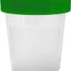 Merkloos Urine Potjes Met Deksel - 25 Stuks - 100ml - Groene Schroefdeksel - Lege Sample Potjes - Urine Containers - NIET STERIEL