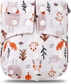 BonBini´s Wasbare Luiers - 6-pack Voordeelverpakking Luiers 3-15 Kg - Luierbroekje - Dubbele Antilek Preventie - Drukknoopjes En Verstelbaar Maat S, M, L Maat 1 T/m 5 - 6 Stuks -Babyproducten Uitverkoop 1015x1200 4