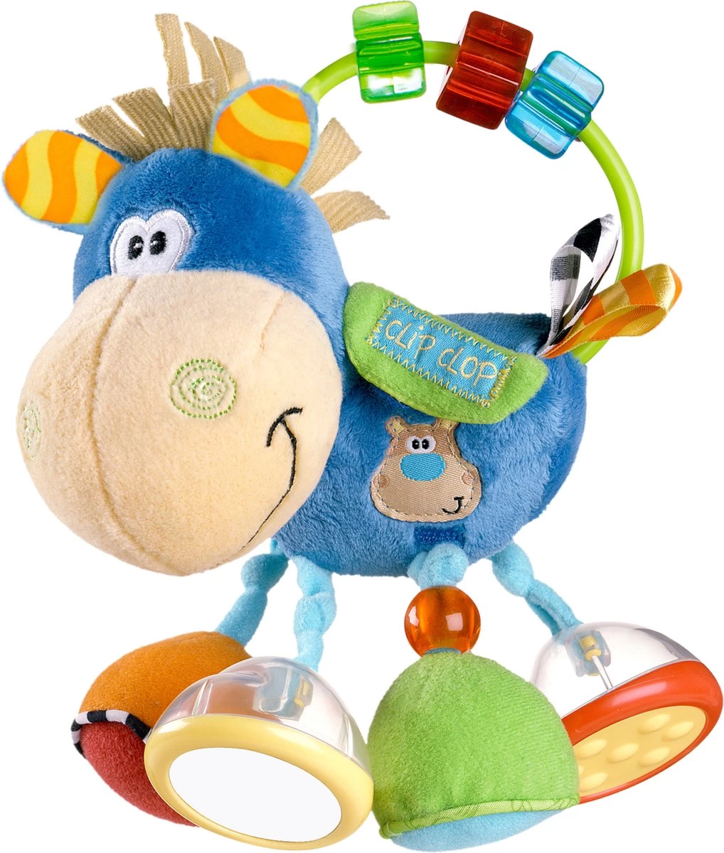 Playgro Clip Clop Rammelaar - Blauw - Activiteitenspeeltje - Kraamkado 1 Playgro Clip Clop Rammelaar - Blauw - Activiteitenspeeltje - Kraamkado