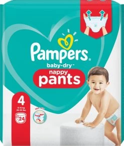 Pampers® Pampers Baby-Dry Pants Maat 4 (9kg-15kg) - 24 Luierbroekjes -Babyproducten Uitverkoop 1019x1200 9