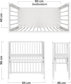 Fillikid Vario Co-Sleeper En Wieg 90 X 40 Cm - Massief Hout - Wit 11 Fillikid Vario Co-Sleeper En Wieg 90 X 40 Cm - Massief Hout - Wit -Babyproducten Uitverkoop 1020x1200 5
