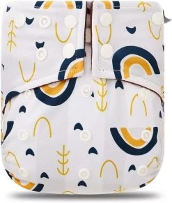 BonBini´s Wasbare Luiers - 6-pack Voordeelverpakking Luiers 3-15 Kg - Luierbroekje - Dubbele Antilek Preventie - Drukknoopjes En Verstelbaar Maat S, M, L Maat 1 T/m 5 - 6 Stuks -Babyproducten Uitverkoop 1020x1200 6