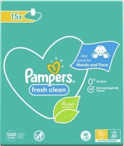 Pampers® Pampers Fresh Clean Billendoekjes - 1200 Doekjes -Babyproducten Uitverkoop 1020x1200 7