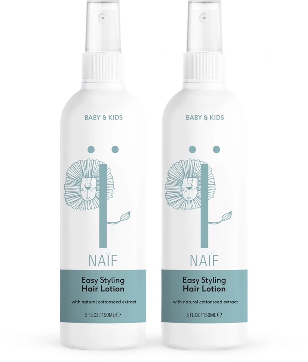 Naïf Easy Styling Haarlotion - Baby En Kids - 2 X 150ml - Met Natuurlijke Ingrediënten 1 Naïf Easy Styling Haarlotion - Baby En Kids - 2 X 150ml - Met Natuurlijke Ingrediënten