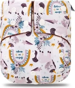 BonBini´s Wasbare Luiers - 6-pack Voordeelverpakking Luiers 3-15 Kg - Luierbroekje - Dubbele Antilek Preventie - Drukknoopjes En Verstelbaar Maat S, M, L Maat 1 T/m 5 - 6 Stuks -Babyproducten Uitverkoop 1025x1200 4