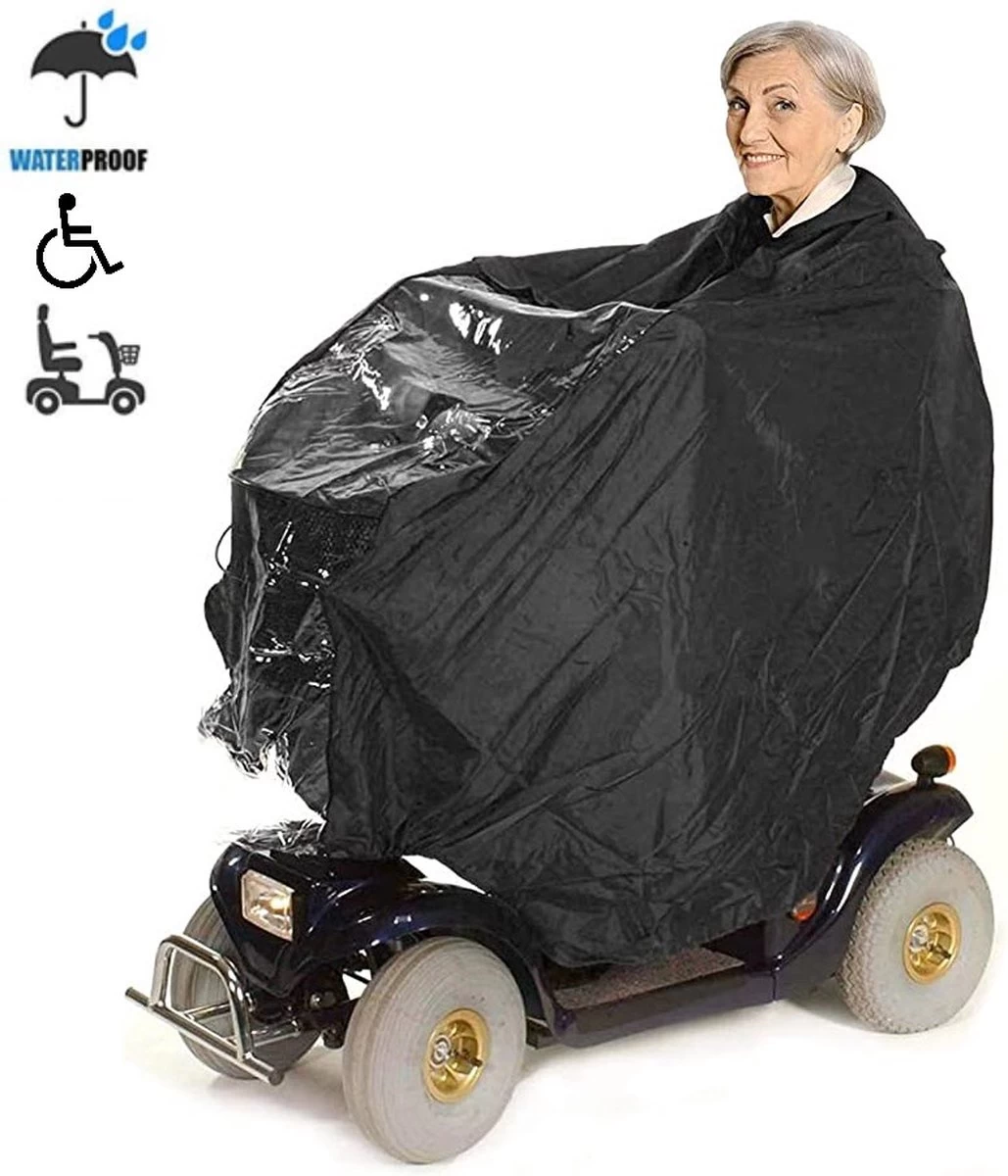 Merkloos Rolstoelhoes En Scootmobiel Hoes Poncho - Waterdicht - Deken Voetenzak 1 Merkloos Rolstoelhoes En Scootmobiel Hoes Poncho - Waterdicht - Deken Voetenzak
