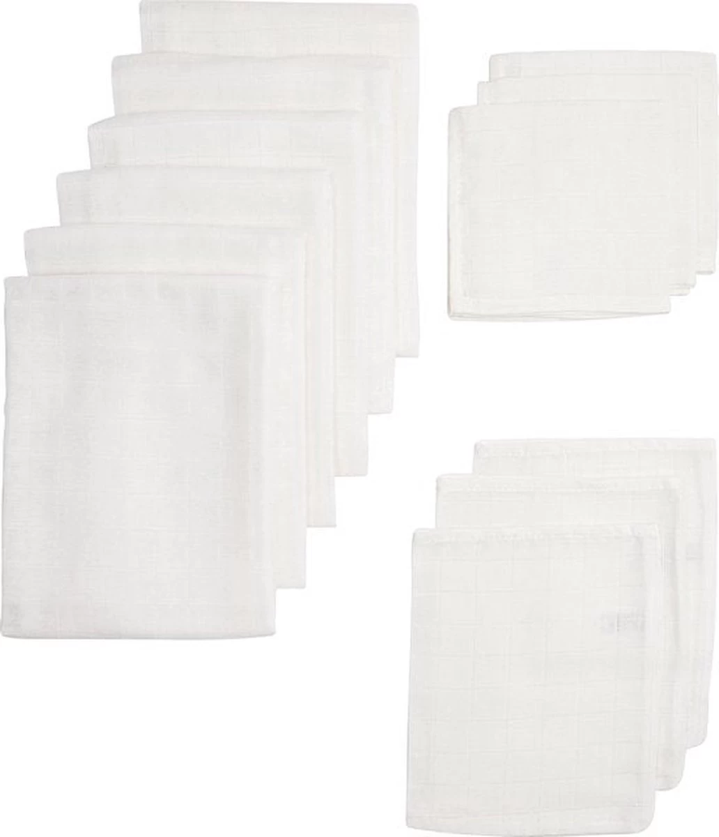 Meyco Uni Starterset - 12-pack - Hydrofiel - White 1 Meyco Uni Starterset - 12-pack - Hydrofiel - White