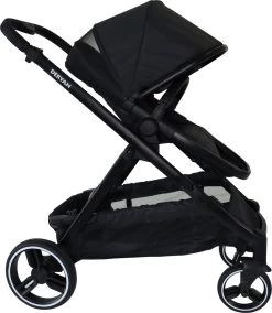 Deryan Evy Kinderwagen - Duo Kinderwagen - Uitbreidbaar - Inclusief Reiswieg - Zwart -Babyproducten Uitverkoop 1043x1200 3