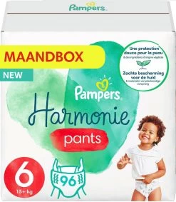 Pampers® Pampers Harmonie Pants Maat 6 (15kg+) - Mega Pack 2 X 48 Luierbroekjes -Babyproducten Uitverkoop 1047x1200 2