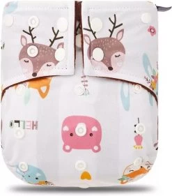 BonBini´s Wasbare Luiers - 6-pack Voordeelverpakking Luiers 3-15 Kg - Luierbroekje - Dubbele Antilek Preventie - Drukknoopjes En Verstelbaar Maat S, M, L Maat 1 T/m 5 - 6 Stuks -Babyproducten Uitverkoop 1056x1200 1