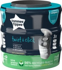 Tommee Tippee Twist & Click Milieuvriendelijke Luieremmer Navulling - Duurzaam Geproduceerde Greenfilm - 3 Stuks -Babyproducten Uitverkoop 1059x1200 5