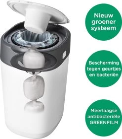 Tommee Tippee Milieuvriendelijke Twist & Click Luieremmer - Met 1 Navulcassette - Groen 11 Tommee Tippee Milieuvriendelijke Twist & Click Luieremmer - Met 1 Navulcassette - Groen -Babyproducten Uitverkoop 1060x1200 10