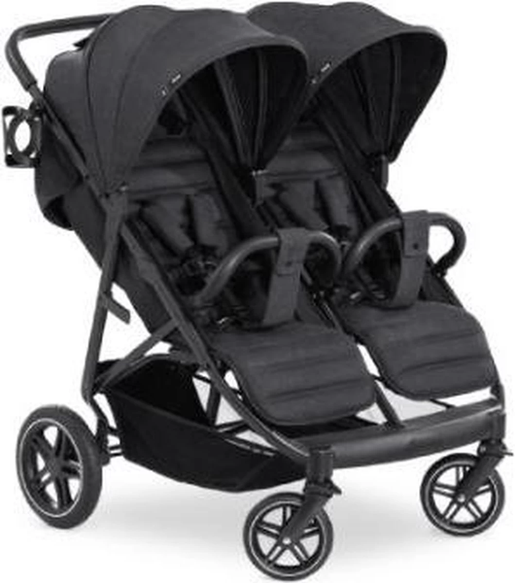 Hauck Uptown Duo Melange Broertje/zusje Kinderwagen Black 2 Hauck Uptown Duo Melange Broertje/zusje Kinderwagen Black - Afbeelding 2