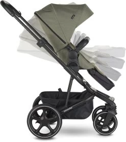 Easywalker Harvey 3 / Harvey³ Voordeelset Bestaande Uit Kinderwagen, Reiswieg, Voetenzak, Regenhoes Voor Zitting En Reiswieg, Hoes Voor De Reiswiegmatras - Kleur Fossil Grey -Babyproducten Uitverkoop 1069x1200 4