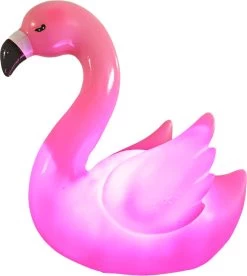 Merkloos Nachtlampje Kinderen - Nachtlampje Flamingo - LED Licht - Draadloos - Babykamer - Kraamcadeau