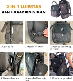 Deryan Luiertas Rugzak Met Verschoonmatje - Inclusief Flessenwarmhouder - Kinderwagenhaken En Isoleervak - Cream -Babyproducten Uitverkoop 1090x1200 2