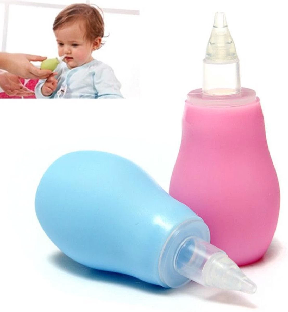 Merkloos Neuszuiger Roze – Baby Neuszuiger – Neuspompje - Roze 1 Merkloos Neuszuiger Roze – Baby Neuszuiger – Neuspompje - Roze