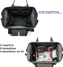 Luiertas (rugzak) Zwart 10 Luiertas (rugzak) Zwart -Babyproducten Uitverkoop 1121x1200 2