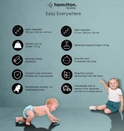 Hamilton By Yoop X1 Plus Buggy – Nieuw, Hoger, Uitgebreider 2023 Model – Premium Stroller Met One Hand Folding Technologie – Zwart – Lichte, Verstelbare En Wendbare Kinderwagen Met Vele Gemakken -Babyproducten Uitverkoop 1139x1200 1