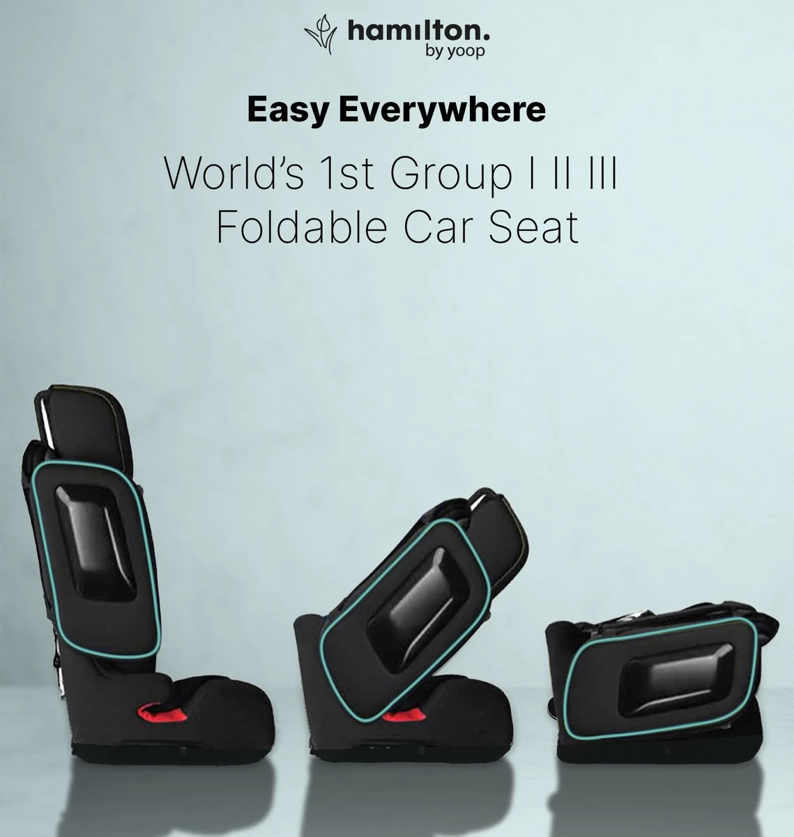 Hamilton By Yoop Cabrio Premium Opvouwbare Autostoel – Veilig, Comfortabel En Lichtgewicht Autozitje – Groep I, II, III Autostoeltje Voor 9 Maanden Tot 12 Jaar – Neon Blauw – ISOFIX Kliksysteem - 1e Opvouwbare Autostoel Ter Wereld - Zwart/Neon Blauw 3 Hamilton By Yoop Cabrio Premium Opvouwbare Autostoel – Veilig, Comfortabel En Lichtgewicht Autozitje – Groep I, II, III Autostoeltje Voor 9 Maanden Tot 12 Jaar – Neon Blauw – ISOFIX Kliksysteem - 1e Opvouwbare Autostoel Ter Wereld - Zwart/Neon Blauw - Afbeelding 3