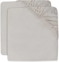 Jollein Baby Hoeslaken Wieg Jersey 40/50x80/90cm - Nougat - 2 Stuks