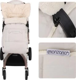 Monzana Kinderwagen Voetenzak Beige | Teddy | Maxi-Cosi | Met Opbergtas -Babyproducten Uitverkoop 1147x1200 1