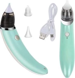 A&K Elektrische Oplaadbare Neuspeer Voor Baby En Kinderen - Inclusief Oplader, Handleiding En Batterijen - Hygiënische Neusreiniger - Baby Aspirator - Neuszuiger - Baby Neuspompje - Toetenveger - Snoetenpoetser - Mintgroen - Neusspoeler -Babyproducten Uitverkoop 1152x1200 4