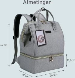 Rose & Ollie Kolftas Rugtas Grijs - Koeltas Moedermelk -Babyproducten Uitverkoop 1155x1200 1