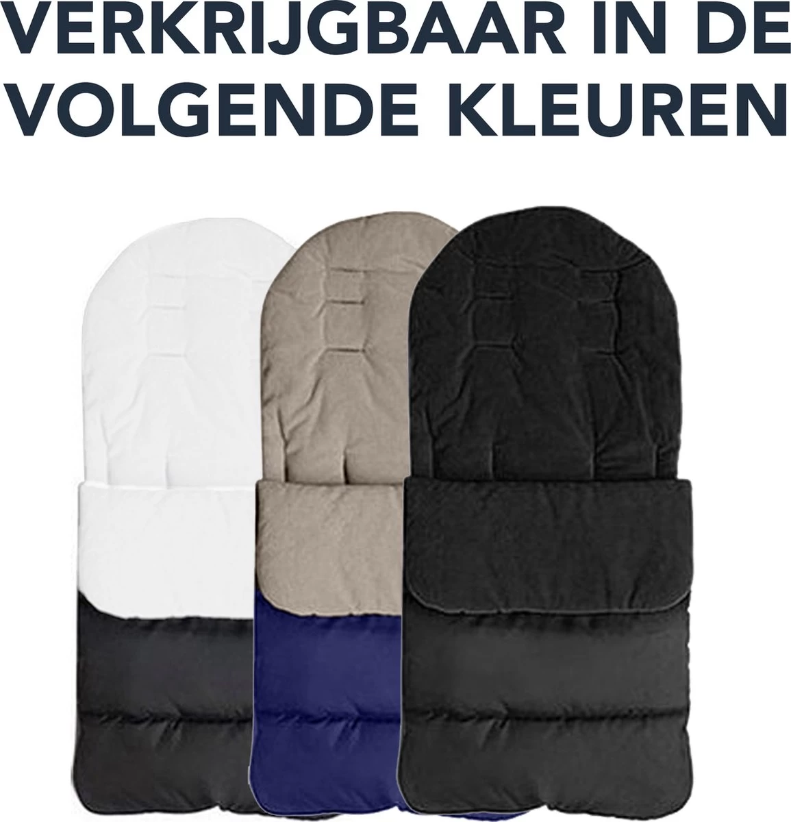 Achaté Voetenzak - Voor Kinderwagen Of Stoeltje – Baby Slaapzak - Autostoel - Donkerblauw 2 Achaté Voetenzak - Voor Kinderwagen Of Stoeltje – Baby Slaapzak - Autostoel - Donkerblauw - Afbeelding 2