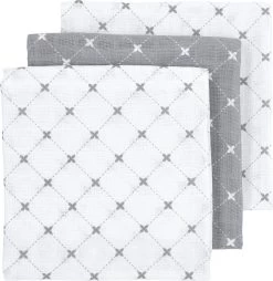 Meyco X Mrs.Keizer Louis Hydrofiele Doeken - 3-pack - Grijs - 70x70cm