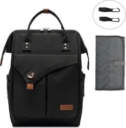 Luiertas (rugzak) Zwart