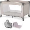 Hauck Dream N Play Campingbedje Set - Met Matras En Muggennet - Beige