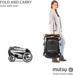 MUTSY - IGO - Kinderwagen - Onderstel: Heritage Green Blue I2 - Reiswieg: IGO Midnight -Babyproducten Uitverkoop 1175x1200 4