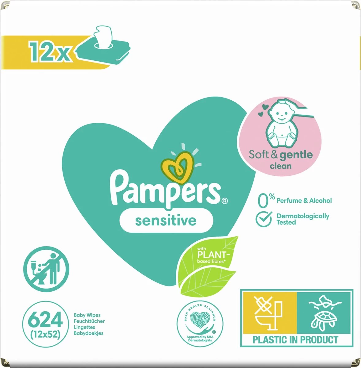 Pampers® Pampers - Sensitive - Billendoekjes - 1872 Doekjes - 36 X 52 9 Pampers® Pampers - Sensitive - Billendoekjes - 1872 Doekjes - 36 X 52 - Afbeelding 9