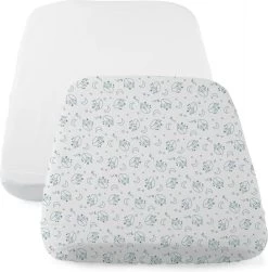 Chicco - Set Van 2 Hoeslakens Blauw Vossenpatroon - Voor Next2Me Wieg