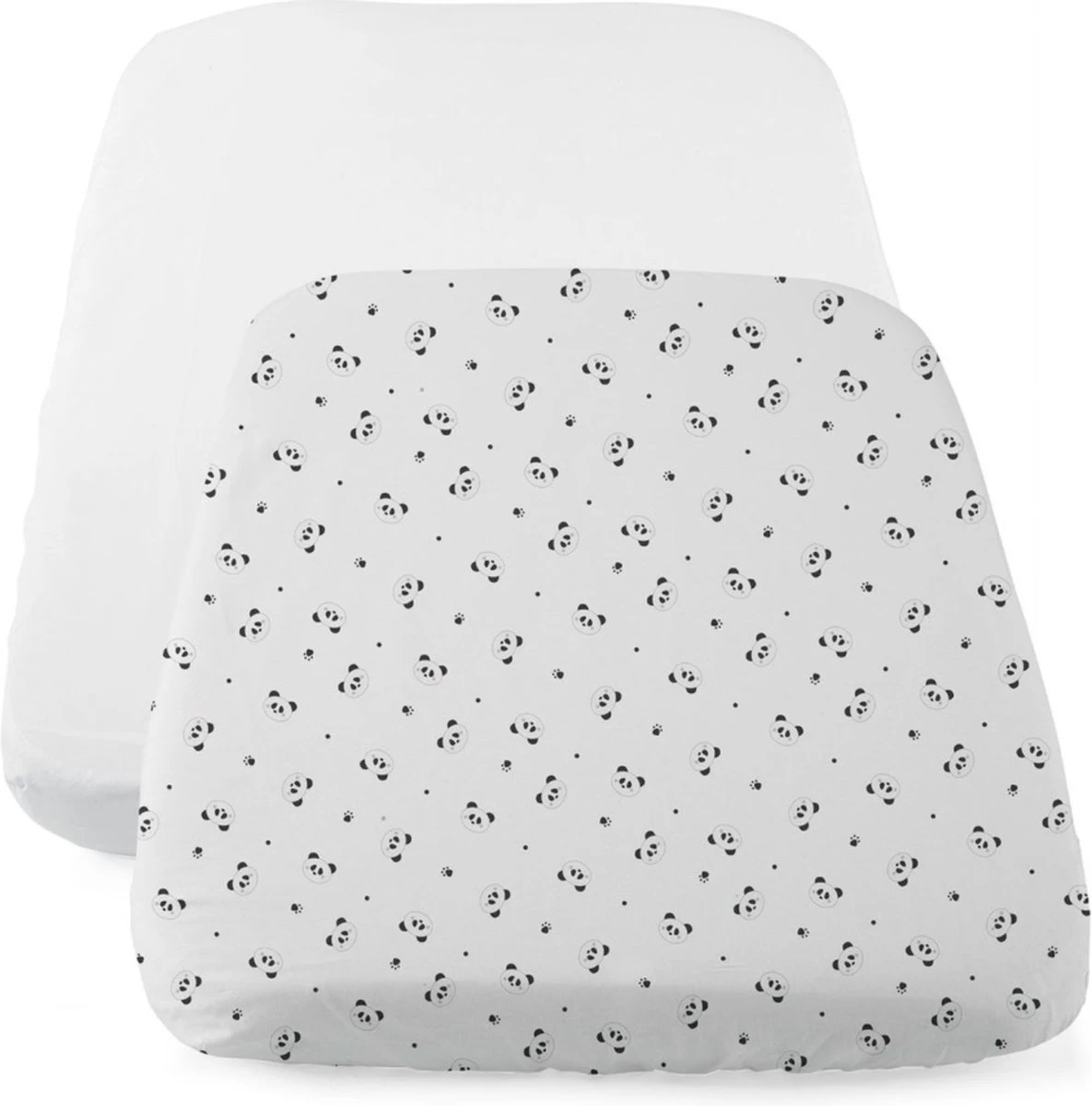 Chicco - Set Van 2 Hoeslakens Wit Pandabeerpatroon - Voor Next2Me Wieg 1 Chicco - Set Van 2 Hoeslakens Wit Pandabeerpatroon - Voor Next2Me Wieg