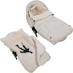 Monzana Kinderwagen Voetenzak Beige | Teddy | Maxi-Cosi | Met Opbergtas -Babyproducten Uitverkoop 1190x1200 4