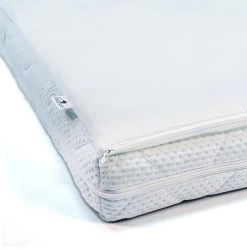 ABZ Baby Matras Combi Witte Panter Met Airgosafe Topper - 70x140 Cm