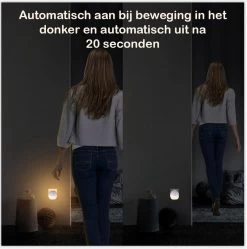 Peerlights® - LED Nachtlampje Draadloos - Dimbare Nachtlampjes Met Bewegingsensor - Nachtlampje Babykamer - Nacht Lamp - Kinderen & Baby – Warm Licht - 2 Stuks -Babyproducten Uitverkoop 1192x1200 4