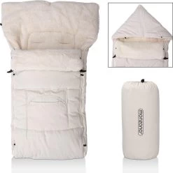 Monzana Kinderwagen Voetenzak Beige | Teddy | Maxi-Cosi | Met Opbergtas -Babyproducten Uitverkoop 1193x1200 8