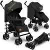 Lionelo Irma - Buggy - Wandelwagen- Lichte 7kg - Tot 15 Kg - Geveerde Wielen - 360° - Tot 5 Jaar - Opbergmand - Verstelbare Handgreep - Snel Inklapsysteem - Compact Formaat