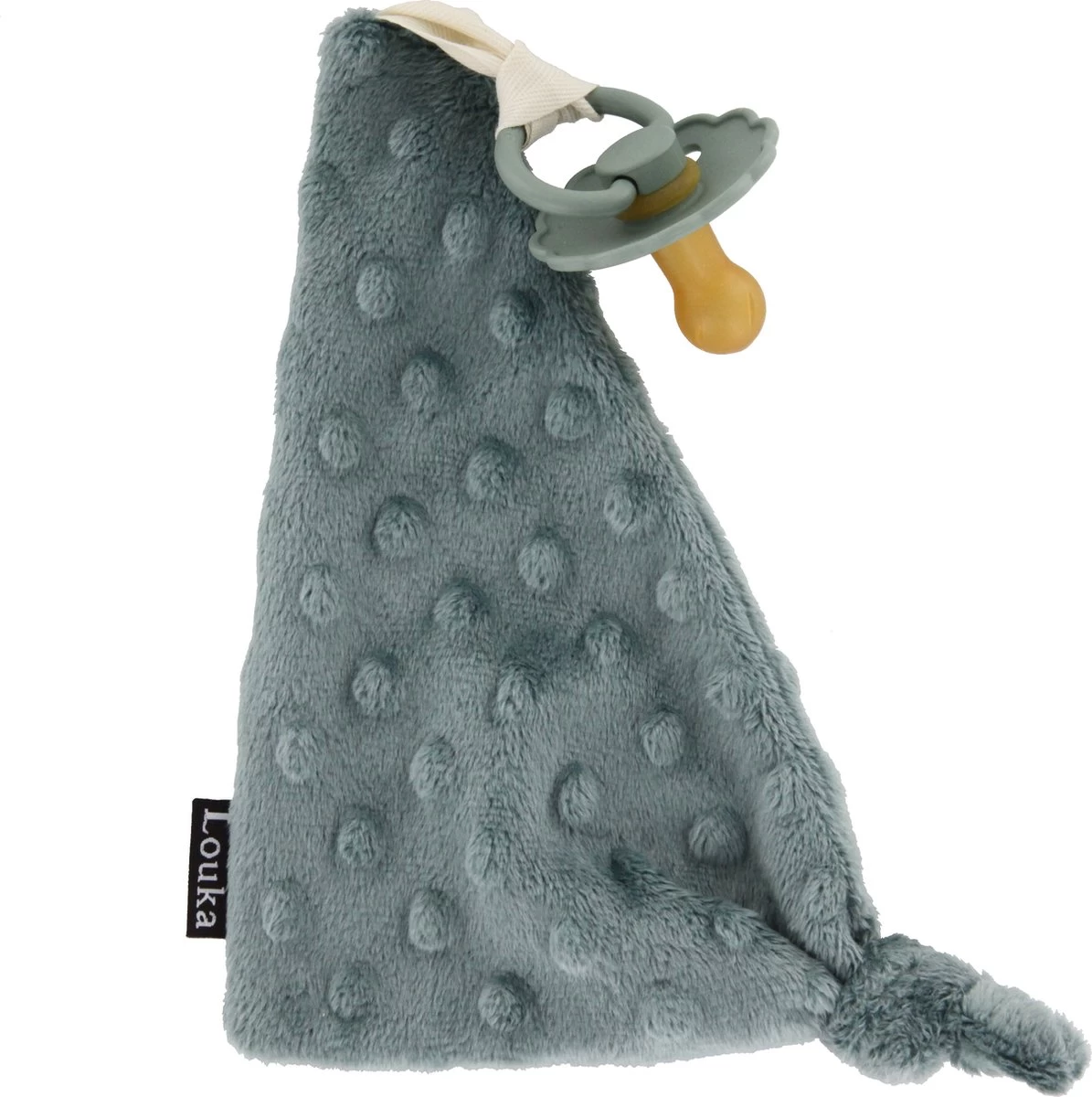 Louka Speendoekje Driehoek Minky Groen-meisje-jongen-minky-speenknuffel-excl.speen 1 Louka Speendoekje Driehoek Minky Groen-meisje-jongen-minky-speenknuffel-excl.speen