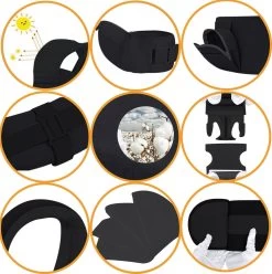 Deryan Pack Luxe Ergonomische Draagzak - Babydrager + Opbergvakjes - Zwart -Babyproducten Uitverkoop 1196x1200 5