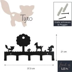 Kinderkapstok Zwart Tyro- Duurzaam Materiaal In Een Luxe Uitstraling. - Kapstok Kinderen - Kinderkamer Haakjes - 5 Haken Metaal - Land Of Kids Kinderkapstokken -Babyproducten Uitverkoop 1198x1200 16