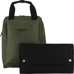 Prénatal Luiertas Rugzak - Verzorgingstas Inclusief Verschoningsmatje - WOW Bag Donkergroen