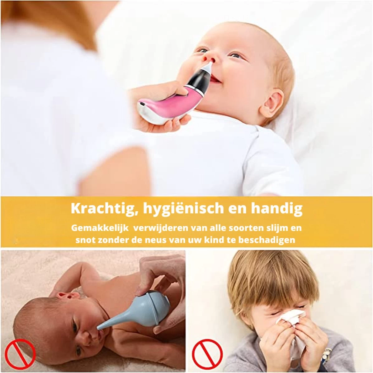 Premium Elektrische Oplaadbare Neus Reiniger Voor Baby En Kinderen - Inclusief Oplader, Handleiding En Batterijen - Hygiënische Neusreiniger - Baby Aspirator - Neuszuiger - Baby Neuspompje - Toetenveger - Baby Neusreiniger - Geel - Neusspoeler 2 Premium Elektrische Oplaadbare Neus Reiniger Voor Baby En Kinderen - Inclusief Oplader, Handleiding En Batterijen - Hygiënische Neusreiniger - Baby Aspirator - Neuszuiger - Baby Neuspompje - Toetenveger - Baby Neusreiniger - Geel - Neusspoeler - Afbeelding 2