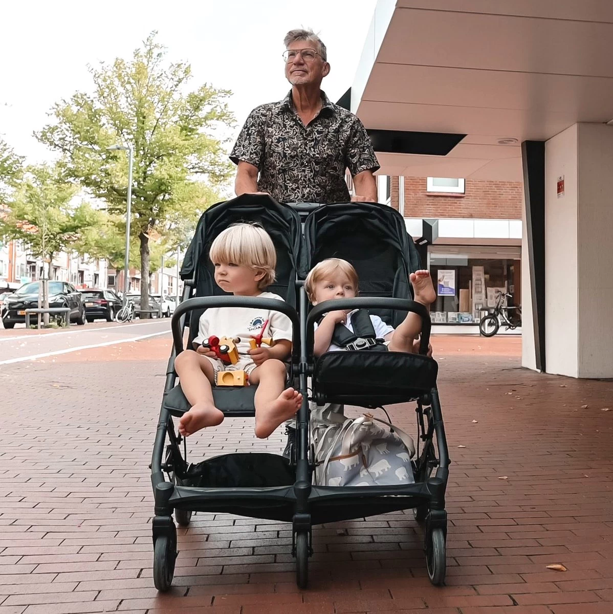 Deryan Luxe Rolo X2 Dubbele Buggy - Duo Buggy - Zwart 13 Deryan Luxe Rolo X2 Dubbele Buggy - Duo Buggy - Zwart - Afbeelding 13